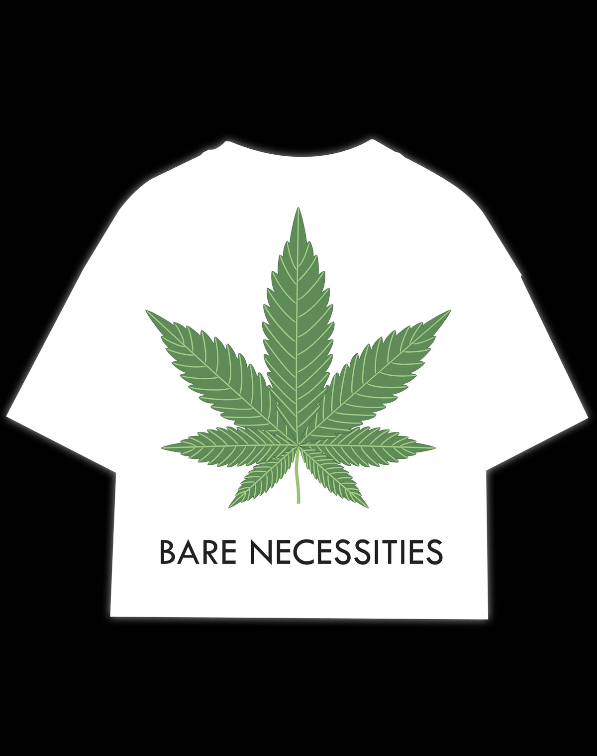 WHITE BARE NECESSITIES T SHIRT front
