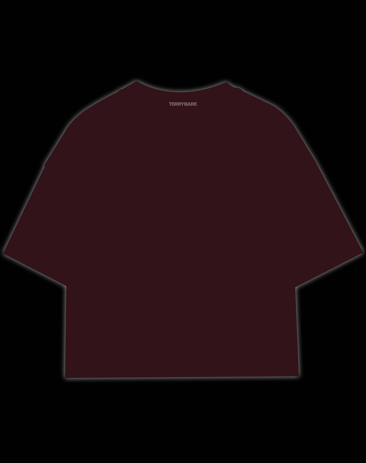 MAROON LUCIFER T SHIRT back