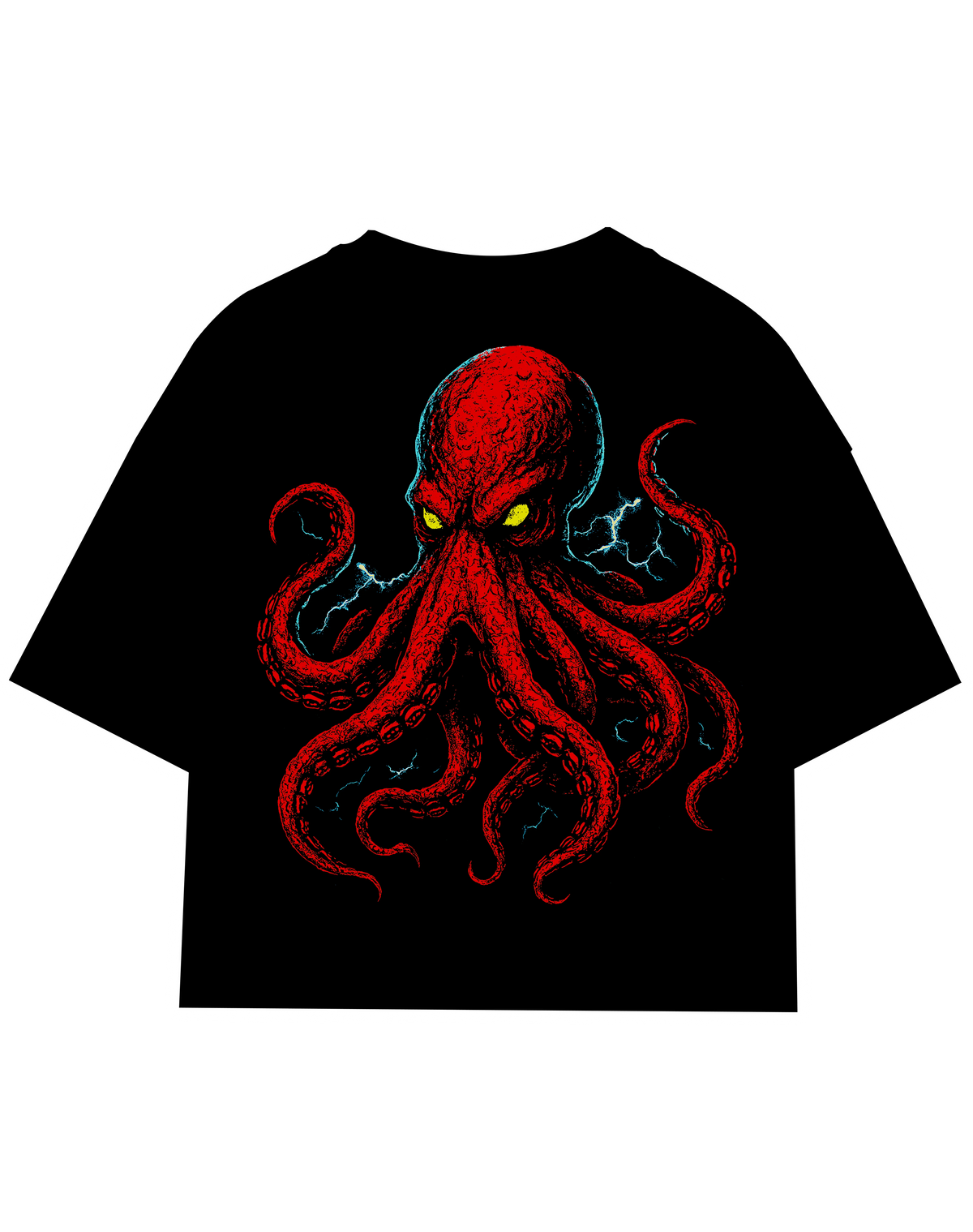 BLACK OCTO KING T SHIRT front